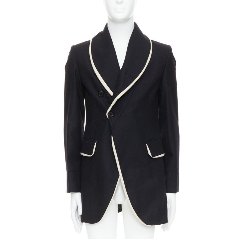 Ann Demeulemeester Wool Shawl Coat